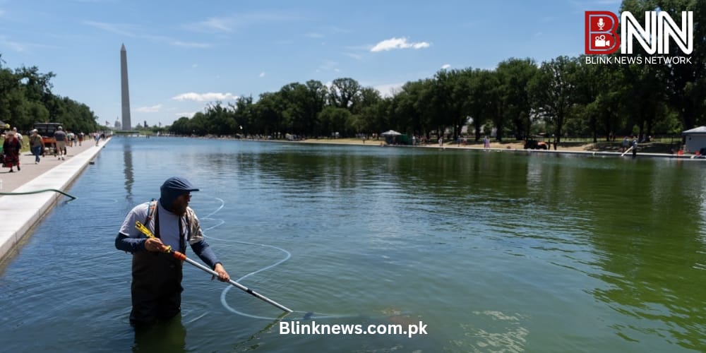 former olympian denies vandalising washington reflecting pool after arrest