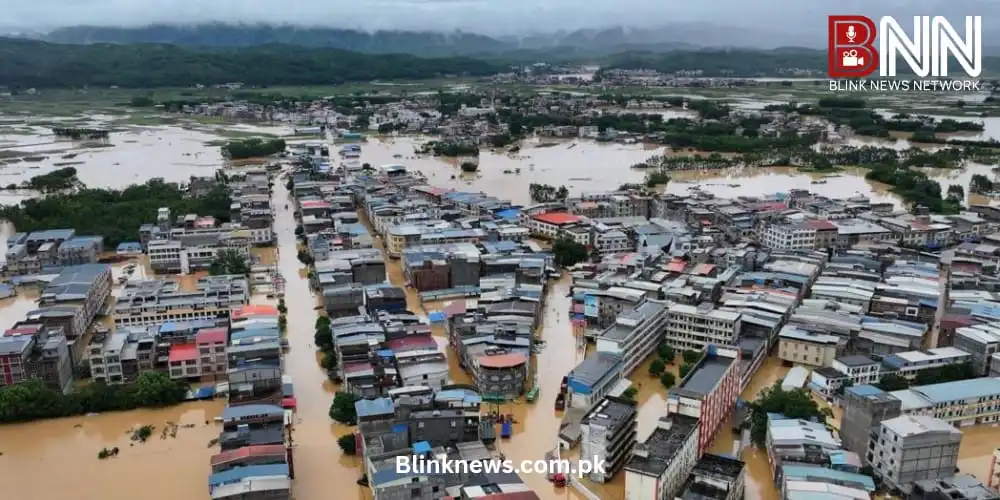 typhoon triggers floods and rare tornadoes in china