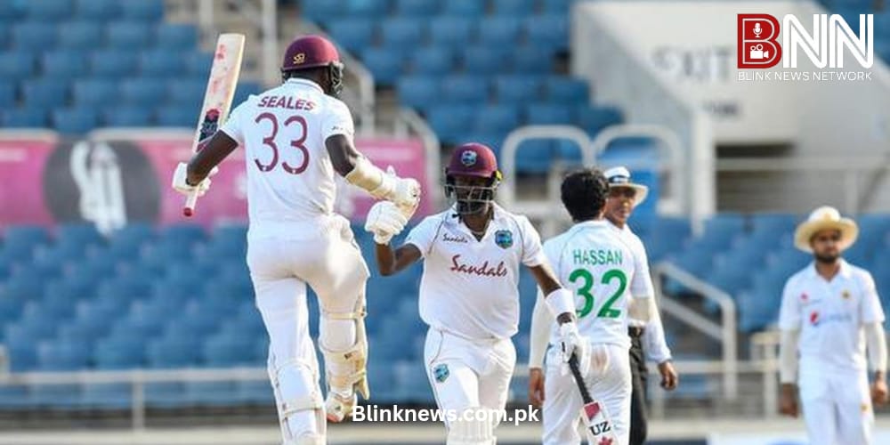 pakistan beat west indies by eight wickets to level test series