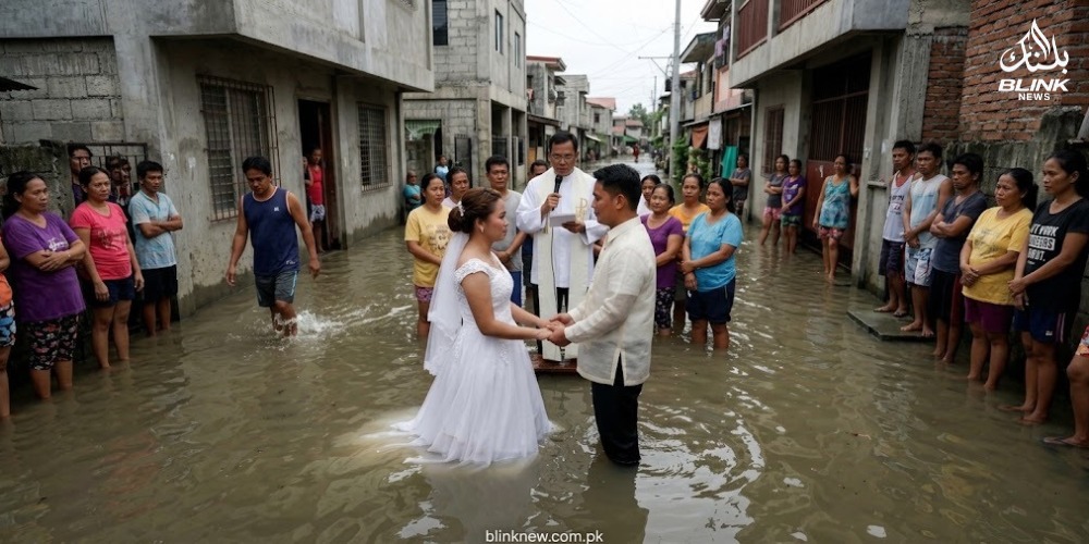Philippine Couple Marries in Hip-Deep Floodwaters
