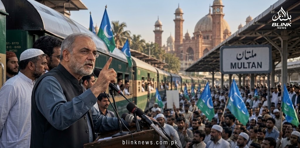 Jamaat-e-Islami Islamabad March reaches Multan