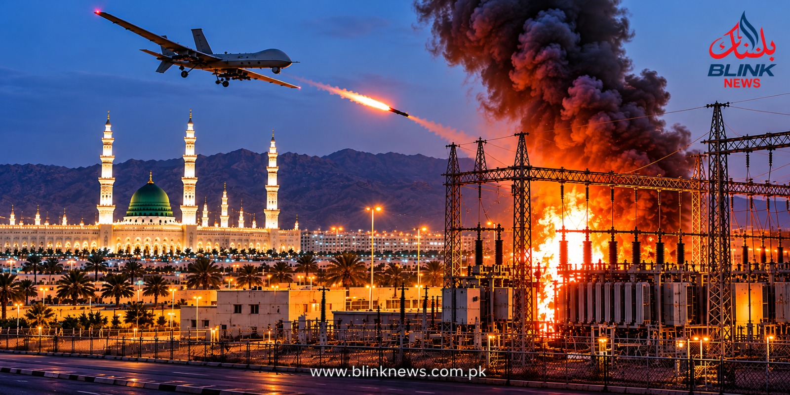 Houthis attack Madinah grid station with drone, Saudi coalition reports