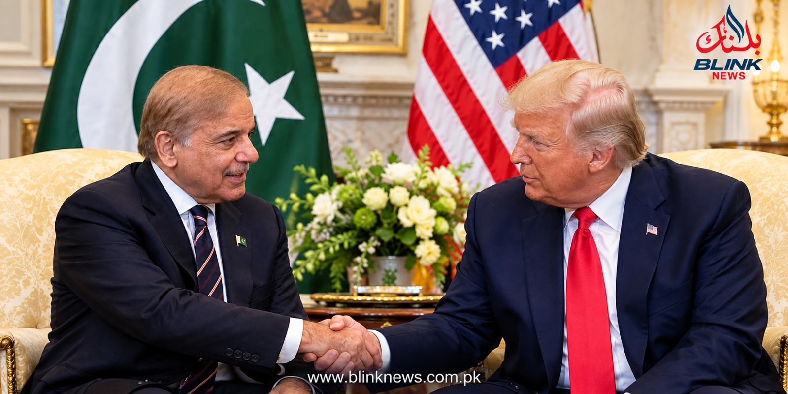 Shehbaz Sharif and Donald Trump meeting photos